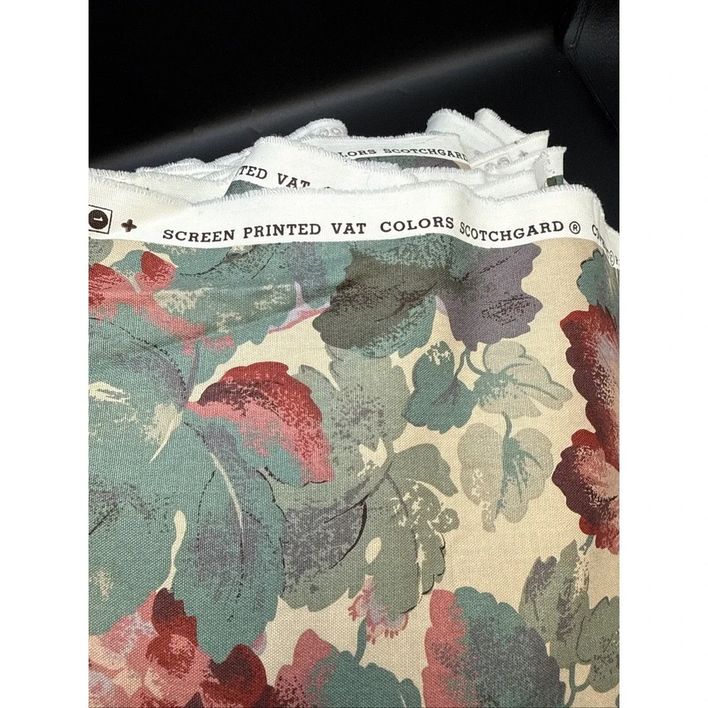Green Purple Grape Vine Fruit Kaufmann Upholstery Decor Fabric 54 In wide 12+ Yd